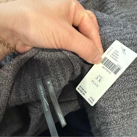 NWT By Anthropologie Mock-Neck Short Sleeve Ribbed Sleeveless Sweater Vest - Picture 13 of 14